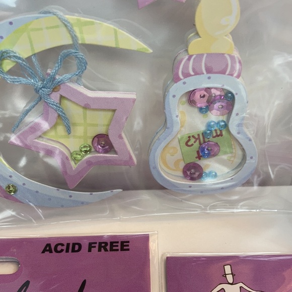 Mark Richards Scrapbook Stickers Card Making Baby Boy Star Moon Paper Crafts - Picture 6 of 13